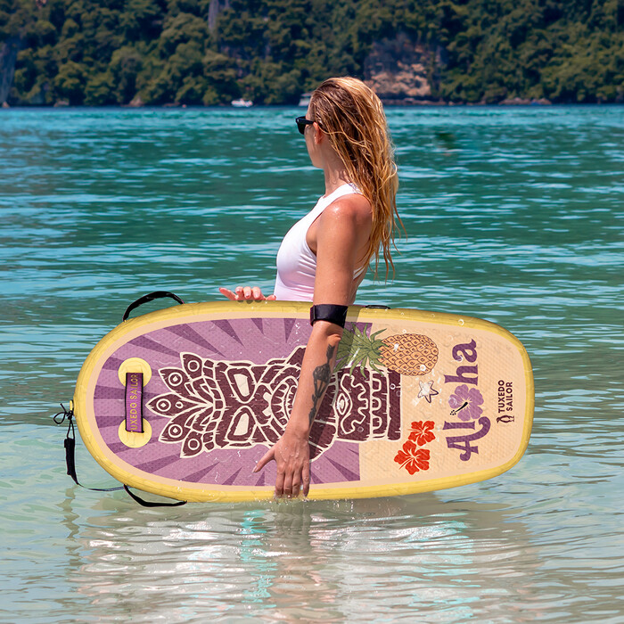 Detský nafukovací paddle Board Bodyboard - žltý totem