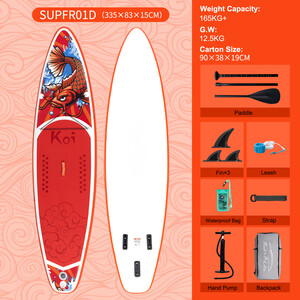 Nafukovacia doska na surfovanie Paddle Board 11' - Sup Koi Pomaranč