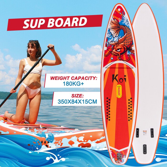 Nafukovacia doska na surfovanie Paddle Board 11'6" - Sup Koi Pomaranč